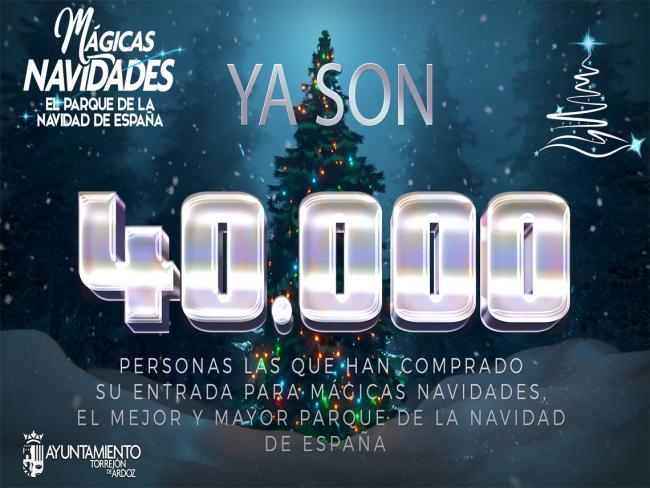 Ya son 40.000 personas las que han comprado su entrada para Mágicas Navidades, el mejor y mayor Parque de la Navidad de España 