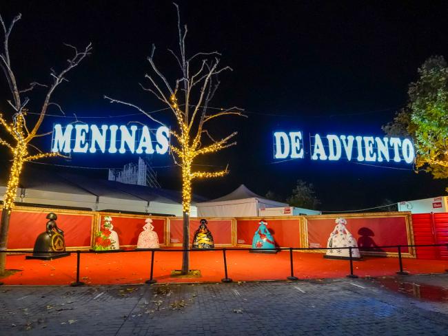 Disfruta en el Parque de la Navidad de España de Mágicas Navidades de una muestra única y exclusiva de Meninas de Adviento creadas por el prestigioso artista internacional Azzato