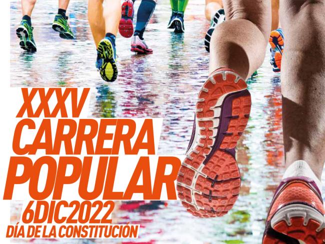 El próximo 6 de diciembre se celebrará la XXXV Carrera Popular Día de la Constitución cuyo plazo de inscripción ya está abierto 
