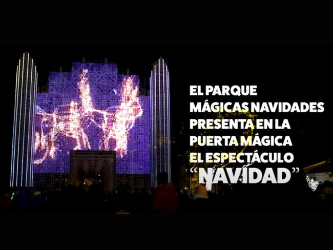 La impresionante Puerta Mágica con su espectáculo Navidad te sorprenderá en el Parque Mágicas Navidades