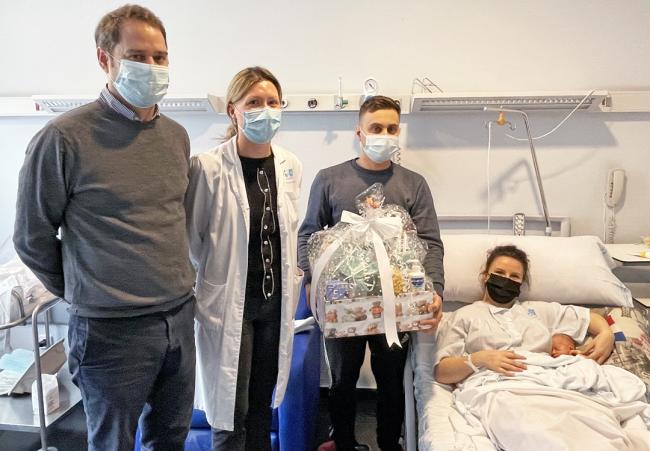 Mathias ha sido el primer bebé nacido en el Hospital Universitario de Torrejón en 2023