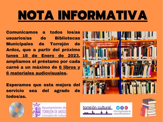 Ampliación del servicio de préstamo