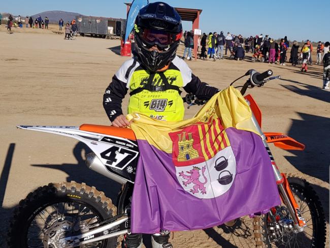 El torrejonero, Marcos Aroca, gran promesa del motocross  