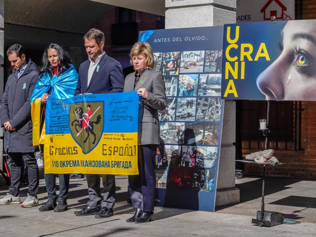 Torrejón de Ardoz se ha sumado a la concentración silenciosa en solidaridad con la población ucraniana
