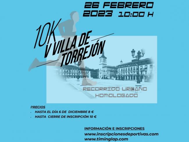 Quinta edición de la carrera “Villa de Torrejón 10K”