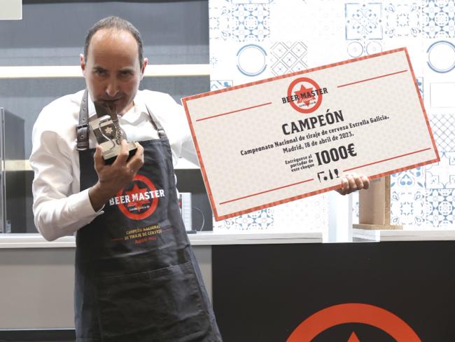 El torrejonero, David Quirós, el mejor tirador de cerveza de España 2023