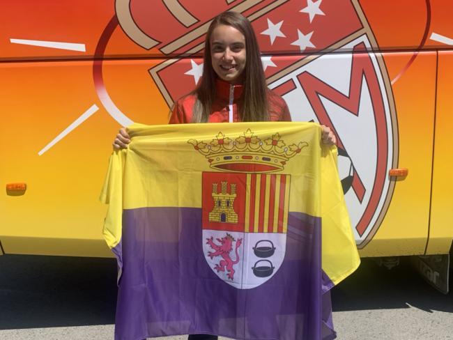 La torrejonera, María Rollón, participó con la selección madrileña de fútbol sala sub-13 en el Campeonato de España