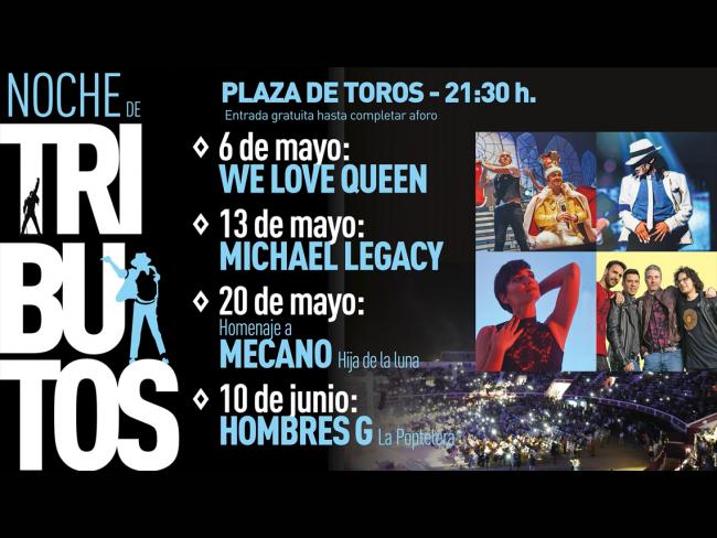 Este sábado, 20 de mayo, a las 21:30 horas, continúa la “Noche de Tributos” con “Homenaje a Mecano: Hija de la luna” 