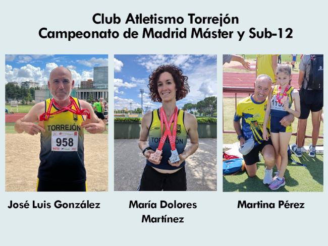 Los atletas del Club Atletismo Torrejón logran cinco medallas en el Campeonato de Madrid al aire libre
