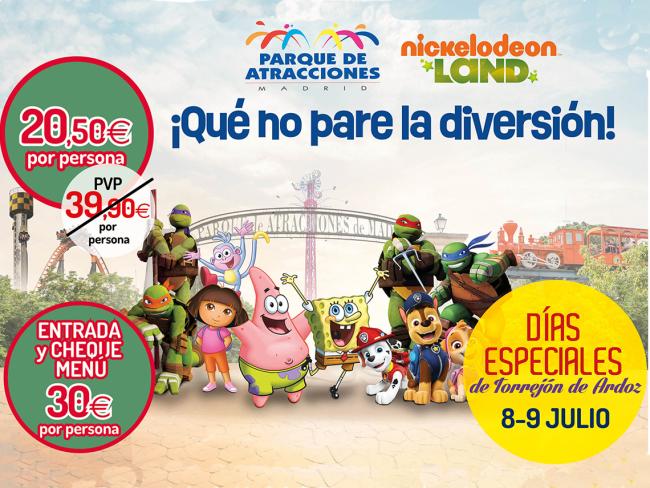 Días Especiales de Torrejón de Ardoz en el Parque de Atracciones