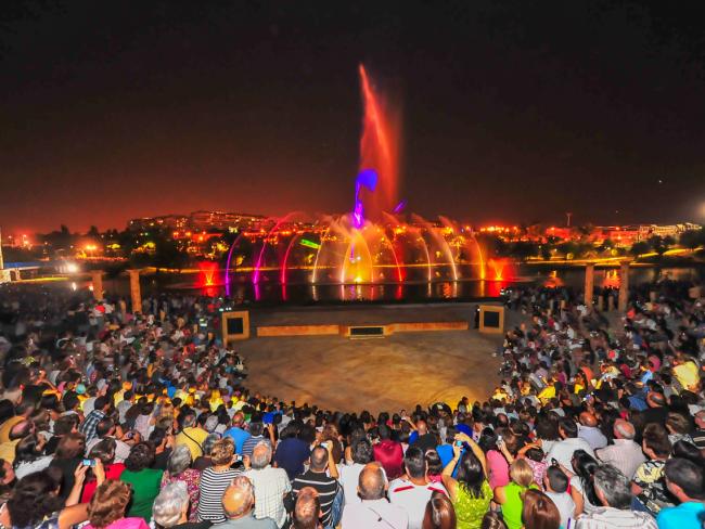 Espectáculo Fuente del Parque Europa 
