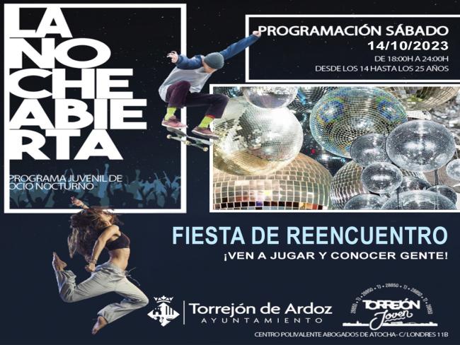 Este sábado 14 de octubre, vuelve “La Noche Abierta” con la Fiesta de Bienvenida