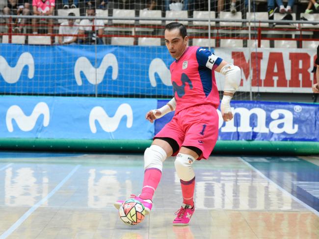 El torrejonero, Jesús Herrero, portero de Movistar Inter