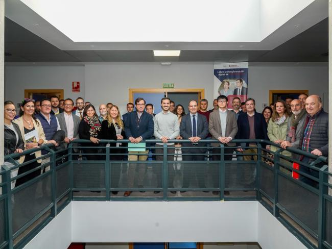 El alcalde, Alejandro Navarro Prieto, en la presentación del programa de transformación digital