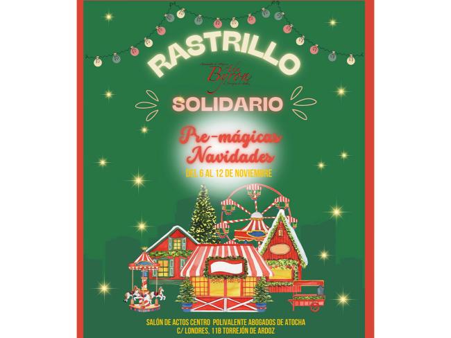 Hasta el próximo 12 de noviembre, la “Asociación de Mujeres de Torrejón Ada Byron” celebrará un rastrillo solidario prenavideño con el objetivo de recaudar fondos para las personas más necesitadas de la ciudad