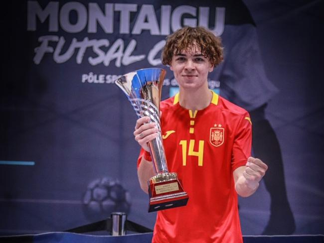 David Fernández, jugador de la selección española de fútbol sala sub-19