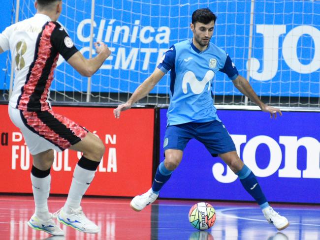 Imagen de un partido de Movistar Inter FS en el Pabellón Jorge Garbajosa