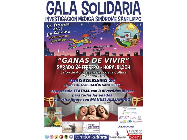 Gala solidaria a favor de la investigación del síndrome de Sanfilippo