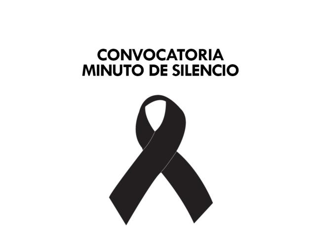 Convocatoria minuto de silencio