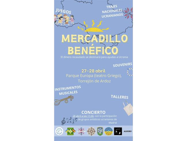 Mercadillo benéfico a favor de las víctimas de la invasión rusa en Ucrania
