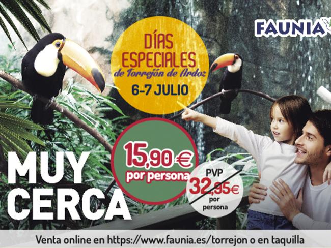 Días Especiales de Torrejón de Ardoz en Faunia
