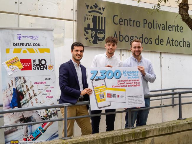 Torrejón de Ardoz ya suma 7.300 jóvenes del Carné Joven de la Comunidad de Madrid, beneficiándose de importantes ventajas y descuentos