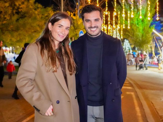 El alcalde, Alejandro Navarro Prieto, con María Pombo