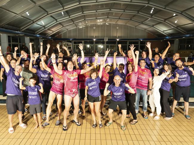 Integrantes del Club Tri-Torrejón, organizadores de la competición