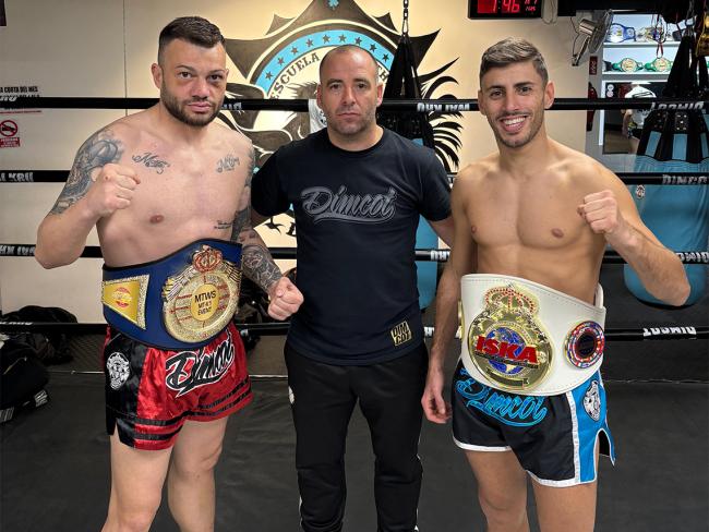 De izquierda a derecha: Daniel Ferre, David Guerra y Hamza Boussalham  