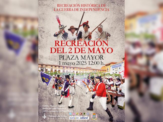 La Plaza Mayor será testigo mañana, jueves, 1 de mayo, de una recreación histórica de la Guerra de la Independencia