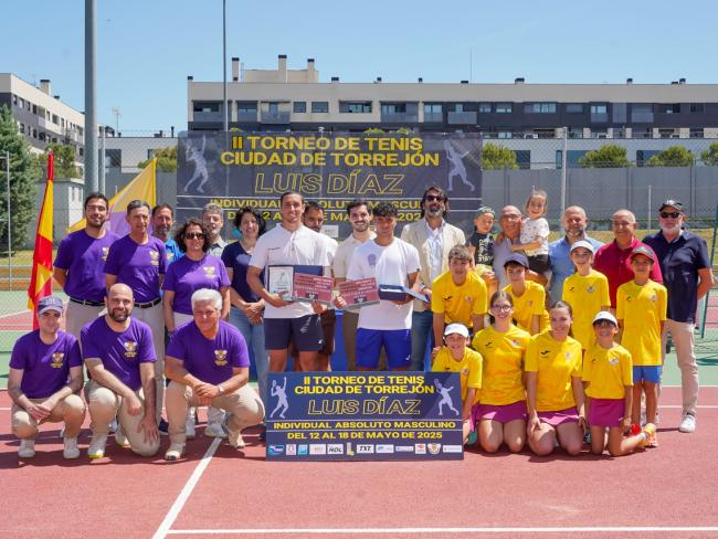 Entrega de premios del II Open Nacional de Tenis Ciudad de Torrejón “Luis Díaz”