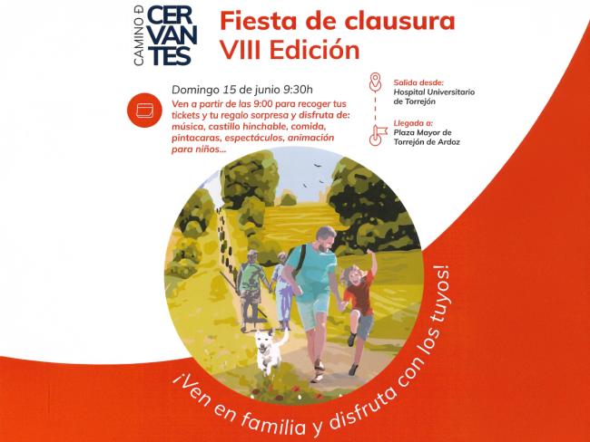 VIII edición del Camino de Cervantes, con la ruta que saldrá desde el Hospital Universitario de Torrejón y llegará a la Plaza Mayor