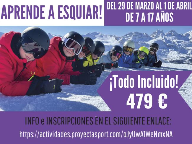 El Ayuntamiento de Torrejón de Ardoz oferta un viaje para aprender a esquiar en el pirineo leridano dirigido a escolares de 7 a 17 años durante las vacaciones de Semana Santa  