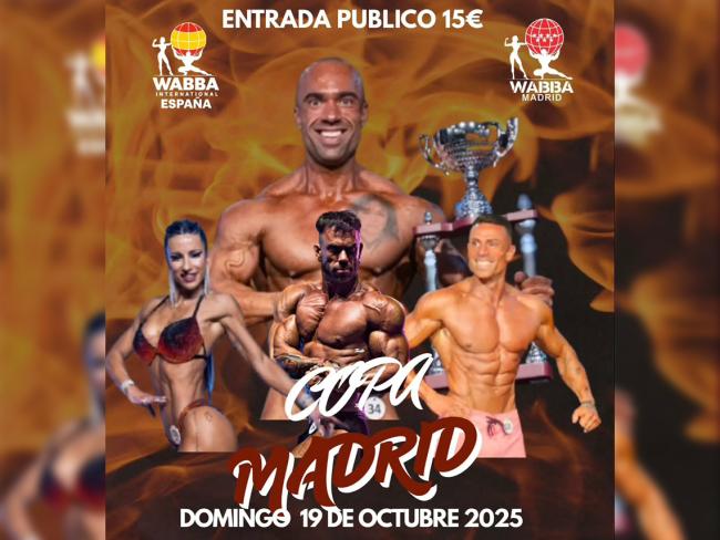 Torrejón de Ardoz acogerá este domingo, 19 de octubre, la Copa Madrid de bodybuilding amateur