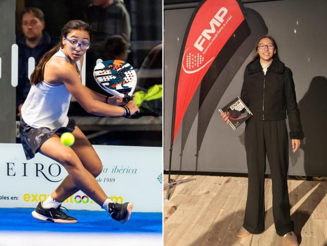 Carlota Duartez, una de las jóvenes promesas del pádel de Torrejón de Ardoz