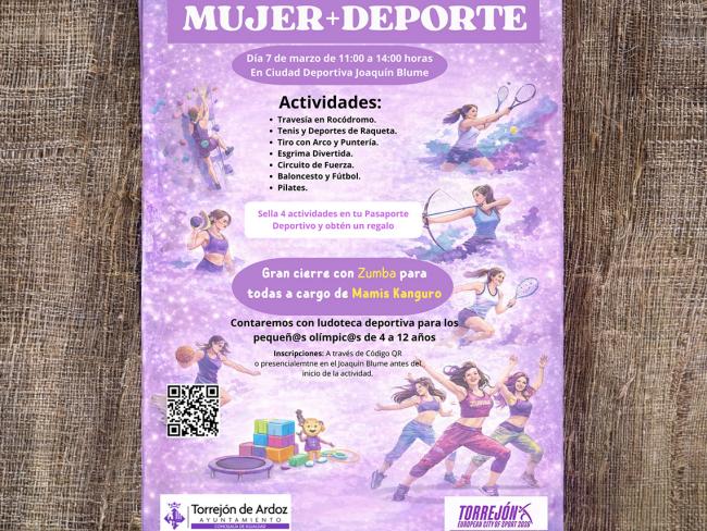 Este sábado, 7 de marzo, jornada de multi deporte gratuita dirigida a mujeres en el CD Joaquín Blume  