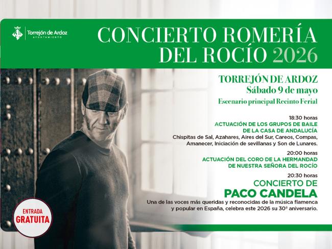 Concierto gratuito de Paco Candela