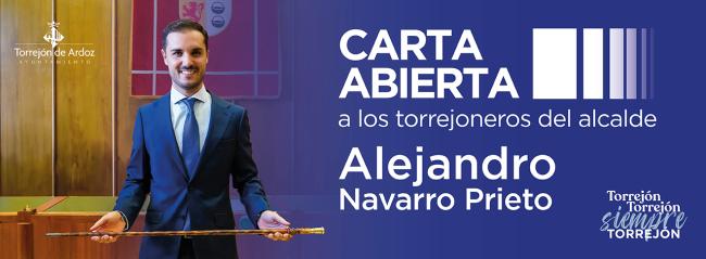 Carta abierta del alcalde, Alejandro Navarro Prieto, a los torrejoneros
